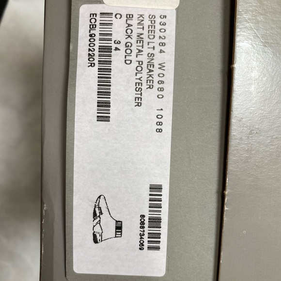 NIB Balenciaga SPEED TRAINERS Black/gold, 34 - Picture 15 of 16